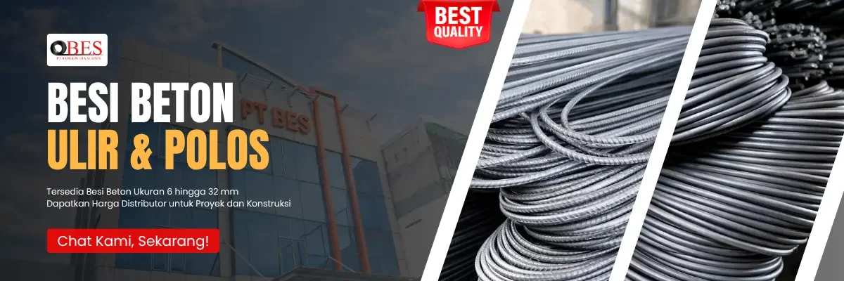 besi beton ulir & polos